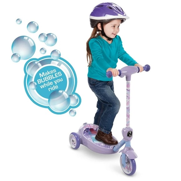 New in box Huffy Disney Frozen 3-Wheel 6V Electric Bubble Scooter, Kids Ages 3+ - Picture 1 of 7